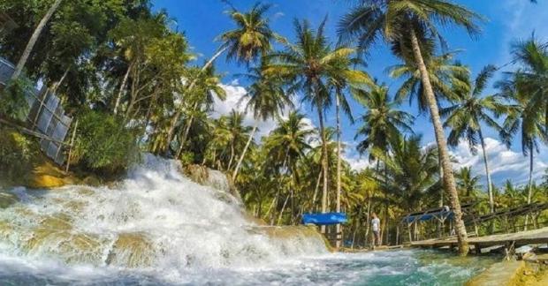 Mengintip Keindahan Aek Sijorni Air Terjun Unik Berundak Di Tapanuli