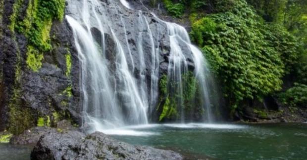 Indahnya Air Terjun Kembar Di Bali Terlihat Eksotis Di Tengah Hutan