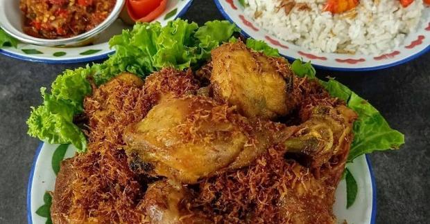 Cara Membuat Ayam Goreng Serundeng Gurih Dan Renyah Enak Dimakan Pakai Sambal