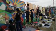 Keren, Lomba Mural FPL Pontianak Digelar di Tepi Sungai Kapuas