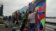 Keren, Lomba Mural FPL Pontianak Digelar di Tepi Sungai Kapuas