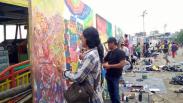Keren, Lomba Mural FPL Pontianak Digelar di Tepi Sungai Kapuas