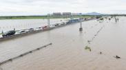 Curah Hujan Tinggi, Jalan Tol Ngawi-Kertosono Terendam Banjir