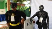 Keren, Superhero Jadi Petugas KPPS di Surabaya