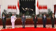Momen 4 Perwira TNI-Polri Peraih Adhi Makayasa Dilantik Presiden Jokowi