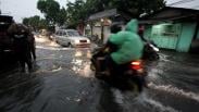 Surabaya Diguyur Hujan 4 Jam, Jalanan Banjir dan Pohon-Pohon Tumbang