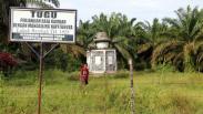 Begini Kondisi Tugu Janji Raja Rambah di Rokan Hulu Rusak Tidak Terawat