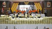 Penampakan 350 Kg Sabu dari Malaysia dan Timur Tengah Diamankan Polda Aceh