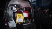 Jenazah Polisi Gugur Ditembak KST Papua Tiba di Palembang
