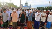 Jemaah Syattariah Aceh Sholat Idul Fitri Hari Ini, Begini Suasananya