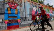 Mural Bertema Kota Jakarta Menghiasi Kawasan Tanah Kusir