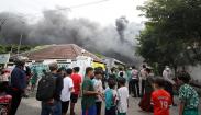 Kebakaran Pabrik Sepatu dan Sendal di Sidoarjo