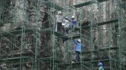 Atap Candi Kalasan Dibongkar BPCB Yogyakarta