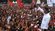 Ribuan Pendukung Sambut Jokowi saat Kampanye Terbuka di Banyuwangi