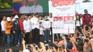 Ribuan Pendukung Sambut Jokowi saat Kampanye Terbuka di Banyuwangi