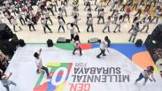 Generasi Milenial Surabaya Menari Flash Mob Dukung Pasangan 01