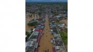 Penampakan dari Udara Permukiman di Bengkulu Dilanda Banjir