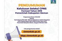 633 Peserta Lolos Seleksi Cpns Pemkab Sleman 10 Kuota Tidak Terisi Bagian 1