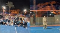 Viral Padel dengan View Gunung Uhud di Madinah, Netizen Speechless!
