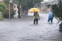 Banjir di Pondok Karya Jaksel, Kendaraan Tak Bisa Melintas