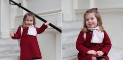 Pose Sebelum Sekolah, Princess Charlotte Disebut Mirip Ratu Elizabeth