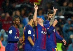 Messi Lakoni Laga ke-600, Tapi Alcacer yang Jadi Bintang