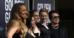 Pesan Antikekerasan Seksual dalam Gaun Hitam di Golden Globe 2018