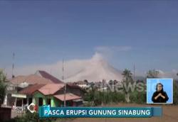 Lontaran Material Sinabung Bentuk Kawah Baru