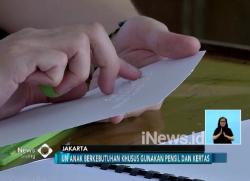 Ujian Nasional SLB Gunakan Kertas dan Pensil