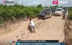 Warga Keluhkan Buruknya Infrastruktur Jalan Trans Kalteng-Kalbar