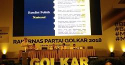 Perpecahan Internal Jadi Pembahasan di Rakernas Partai Golkar
