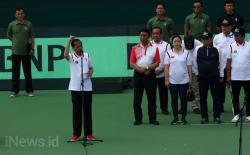 Presiden Jokowi Resmikan Lapangan Tenis Senayan 