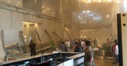 Detik-Detik Mezzanine Lantai 1 Tower II Gedung BEI Runtuh 