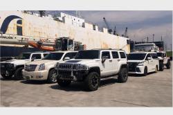 16 Kendaraan Mewah Milik Bupati Hulu Sungai Tengah Tiba di Tanjung Priok