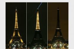 Hormati Korban Teror Prancis, Lampu Menara Eiffel Dipadamkan