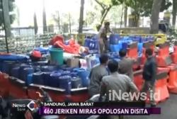 Razia Miras Oplosan, 460 Jeriken Minuman Keras di Bandung Disita Petugas