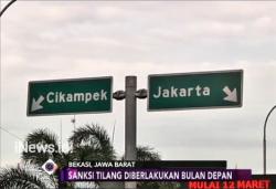 Sanksi Tilang, Sosialisasi Ganjil Genap di Tol Bekasi Diperpanjang