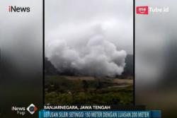 Kawah Sileri di Pegunungan Dieng Meletus
