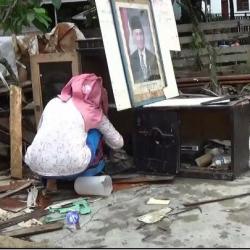 Dua Rumah Warga Amblas Terseret Banjir  di Aceh Tenggara