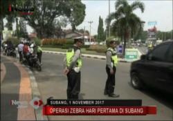 Hari Pertama Operasi Zebra di Subang