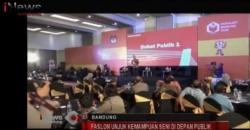 Debat Publik Perdana Pilwalkot Bandung, 3 Paslon Adu Ide dan Gagasan