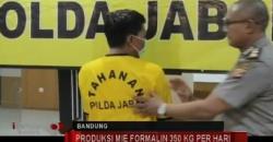 Pabrik Mi Berformalin Digerebek Polda Jabar