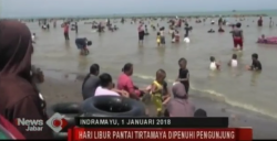 Liburan, Ribuan Wisatawan Kunjungi Pantai Tirtamaya Indramayu