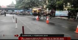 Lomba Slalom Delman di Kuningan Sedot Perhatian Warga