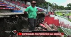 Tribun VIP Stadion Gajah Mada Mojokerto Ambrol