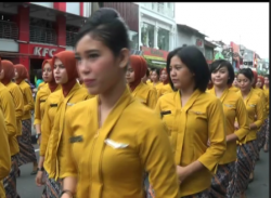 Sambut Bandara Baru, Pramugari dan Taruni Dikirab di Malioboro