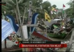 Cuaca Buruk, Nelayan di Subang Tak Berani Melaut