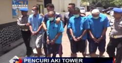 Polres Sragen Ringkus Pencuri Spesialis Baterai Menara Telekomunikasi