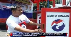 Dorong Ekonomi Kerakyatan, Perindo Mojokerto Bagikan 10 Gerobak ke PKL