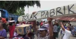 Demo Warga Tolak Pabrik Gamping di Ponorogo Ricuh